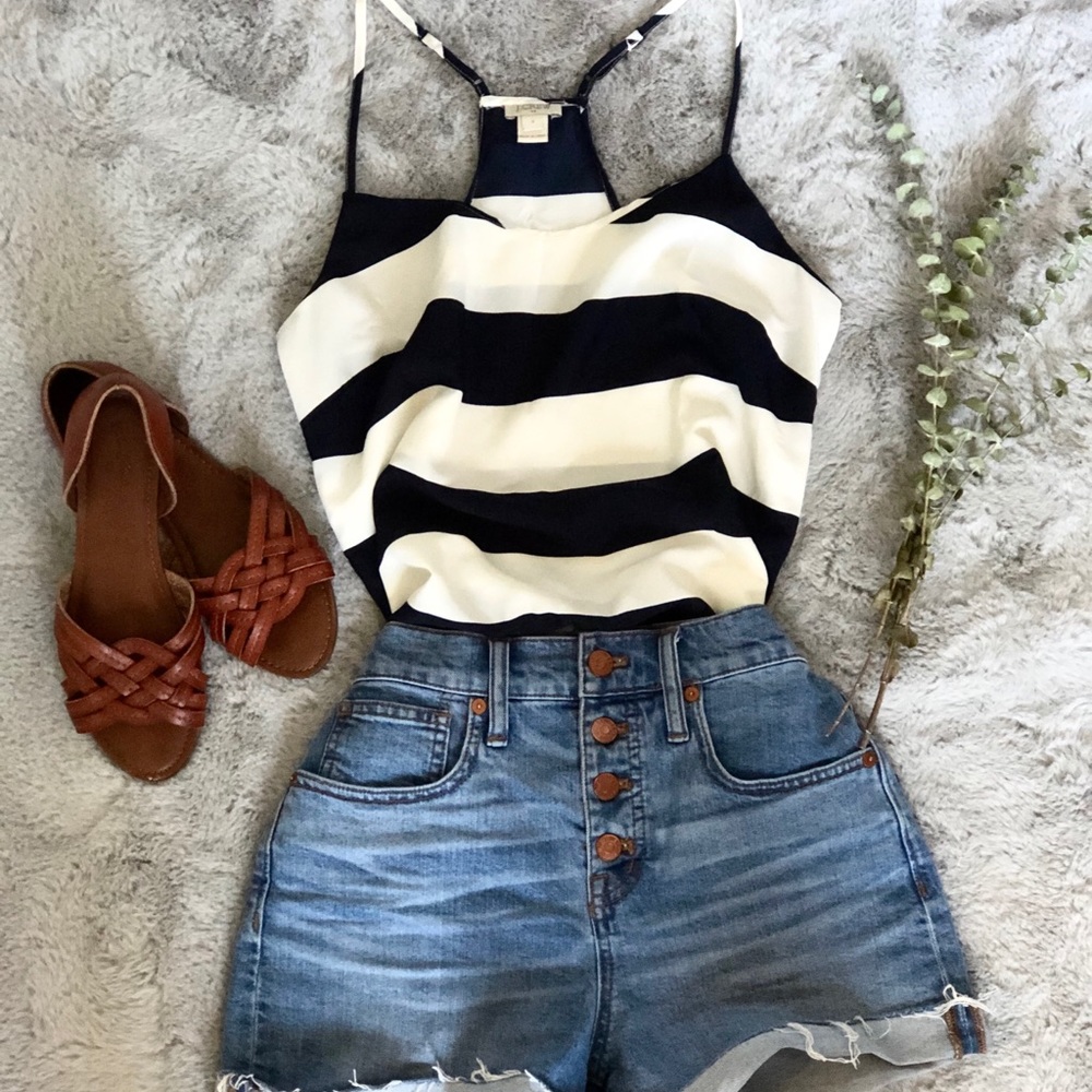 J Crew Striped Tank